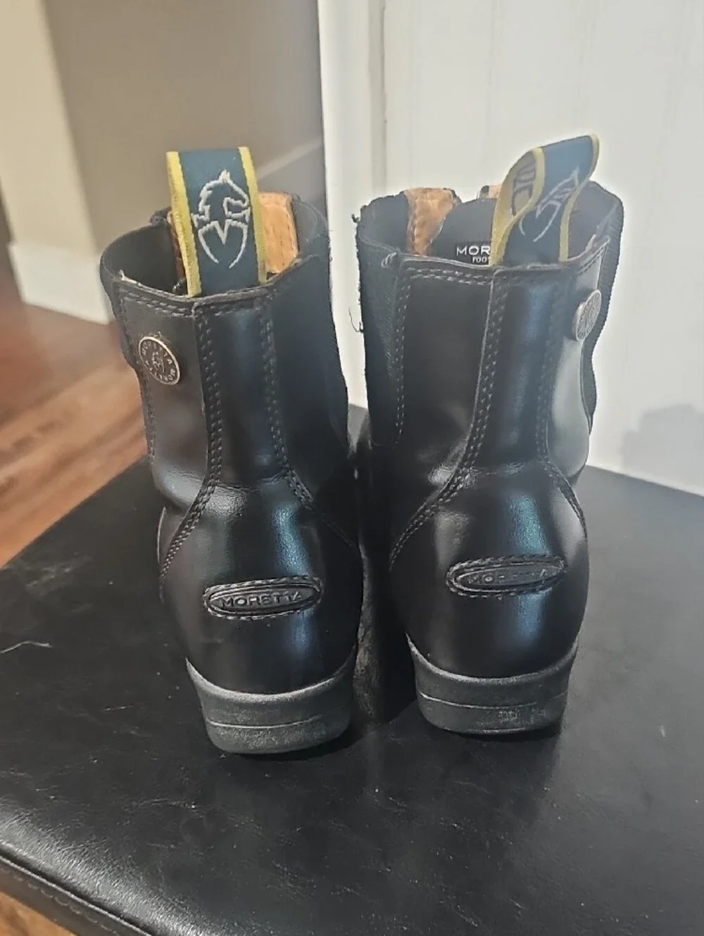 Girls Youth Zip-Front Paddock Boots - Black